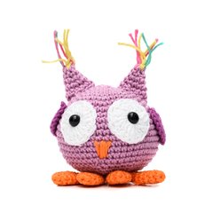 Coruja Bola em amigurumi