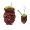 Duo Cuia de chimarrão e chaveiro mini cuia em amigurumi