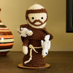 São Francisco de Assis em Amigurumi