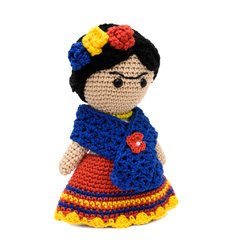 Frida Kahlo média em amigurumi na internet