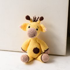 Girafa peso de porta em amigurumi