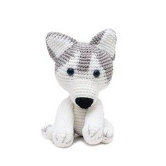 Husky Siberiano em amigurumi