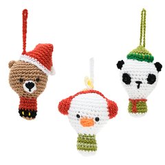 Kit enfeites de Natal em amigurumi