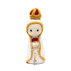 Nossa Senhora de Fátima em amigurumi