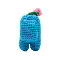 Among Us azul em amigurumi - Art Familiar Artesanato