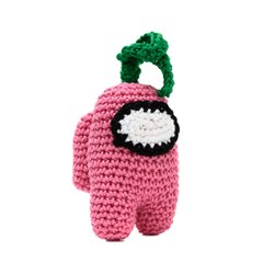 Among Us rosa em amigurumi na internet