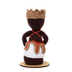 Orixá Xangô em amigurumi - Art Familiar Artesanato