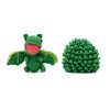 Ovo com filhote de Dragão verde em amigurumi