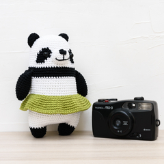 Panda de Saia em amigurumi na internet