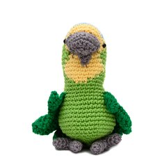 Papagaio médio em amigurumi