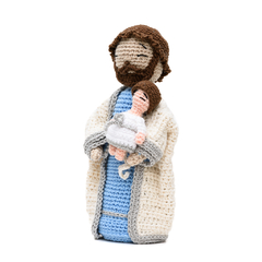 José com menino Jesus em amigurumi - comprar online