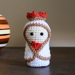 Mini Nossa Senhora de Fátima em amigurumi - loja online