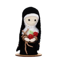 Santa Rita em amigurumi