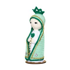 Nossa Senhora Verde água em amigurumi - comprar online