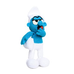 Smurf Soneca em amigurumi na internet