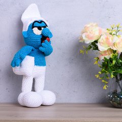 Smurf Soneca em amigurumi - loja online