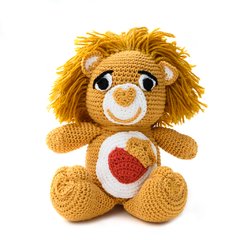 Leão Valente dos Ursinho Carinhoso em amigurumi