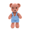 Urso de Jardineira em Amigurumi