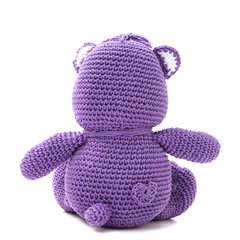 Ursinho Carinhoso Roxo em amigurumi - Art Familiar Artesanato