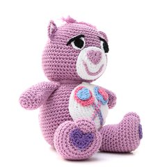 Ursinho Carinhoso Lilás em amigurumi na internet