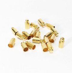 TP452- Terminal 4X9mm Cilindro 20 unidades - dourado