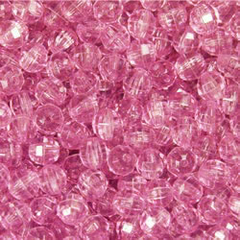 B6-40-Bolinha Facetada 6mm 2260 unidades - rosa escuro transparente (65)