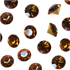 53-014-5-Strass Oktant Smoked Topaz Nº 5 - 50 unidades