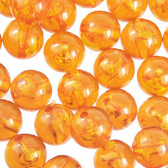 27-Bolinha de acrílico 12mm 310 unidades - laranja transparente (94)