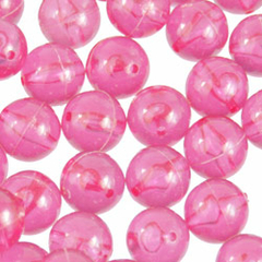 30-Bolinha de acrílico 12mm 310 unidades - rosa médio transparente (64)