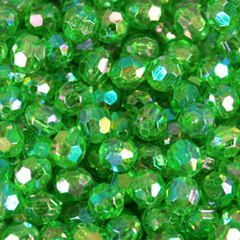 AB006- Bola Facetada 6mm 5000 unidades - verde boreal AB03