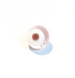 41-089-Olho grego 8mm rosa bb transparente - 10 unidades