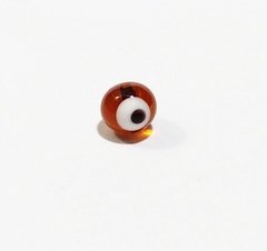 41-101-Olho grego 8mm caramelo - 10 unidades