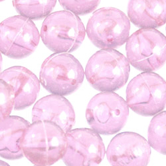 29-Bolinha de acrílico 14mm 160 unidades - rosa bb transparente (69)