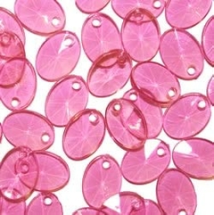 L136- Lentilha de acrílico 1300 unidades - transparente rosa escuro (65)