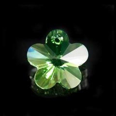 SW-305-Flor Swarovski 14mm -  Peridot