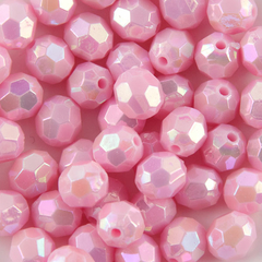 AB016- Bola Facetada 8mm 2040 unidades - rosa petúnia boreal AB57