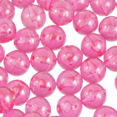 30-Bolinha de acrílico 10mm 510 unidades - rosa médio transparente (64)