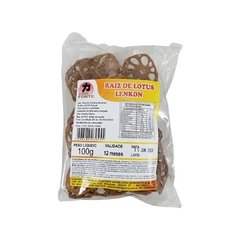 ASIÁTICO - RAÍZ DE LOTUS LENKON DESIDRATADA 100G CASA FORTE