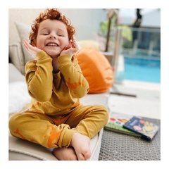 Pijama basic Whale base Mostaza - comprar online