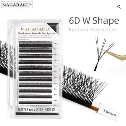 Pestañas Nagaraku Tecnológicas W 6D Mix 0.07D