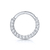 Piercing de Plata s925 Circular con Cristales