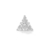 Piercing de Plata s925 Pirámide de Cristales