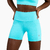 Shorts de Compressão Blackout Feminino - Azul Turquesa