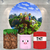 Kit Painel + Trio de Cilindros Sublimados Minecraft KIT684