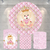 Kit Painel + Trio de Cilindros Sublimados Ursinha Realeza KIT762