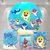 Kit Painel + Trio de Cilindros Sublimados Baby Shark KIT030