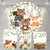 Kit Painel + Trio de Cilindros Sublimados Bosque KIT034