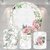 Kit Painel Floral Rosa Abstrato