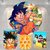 Kit Painel + Trio de Cilindros Sublimados Dragon Ball KIT088