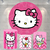 Kit Painel + Trio de Cilindros Sublimados Hello Kitty KIT1030